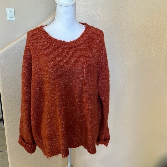 Fashion nova orange marked sweater - Picture 1 of 6